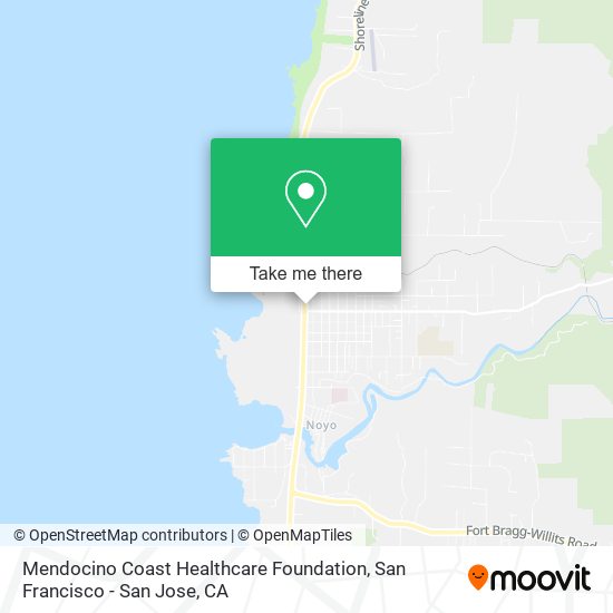 Mendocino Coast Healthcare Foundation map