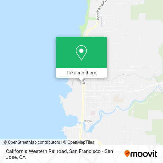 California Western Railroad map
