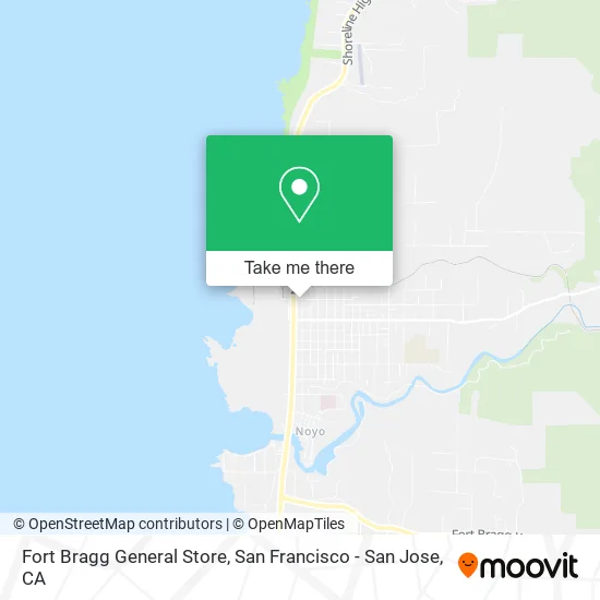 Fort Bragg General Store map