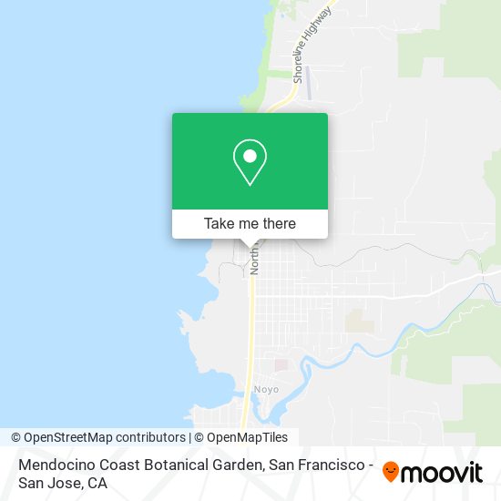 Mendocino Coast Botanical Garden map