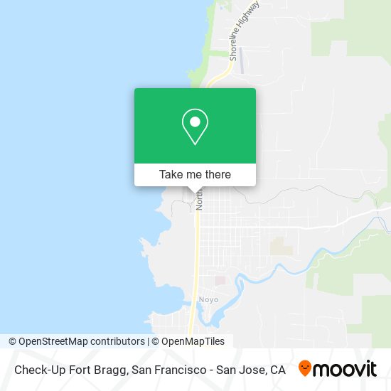 Check-Up Fort Bragg map