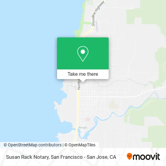 Susan Rack Notary map