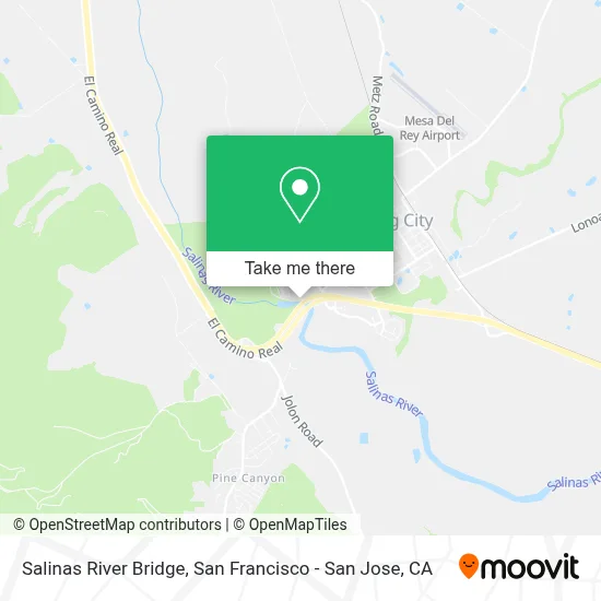 Salinas River Bridge map