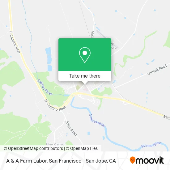 A & A Farm Labor map