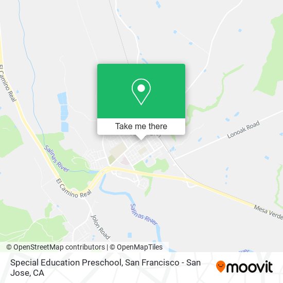 Mapa de Special Education Preschool