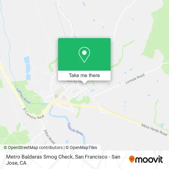 Metro Balderas Smog Check map