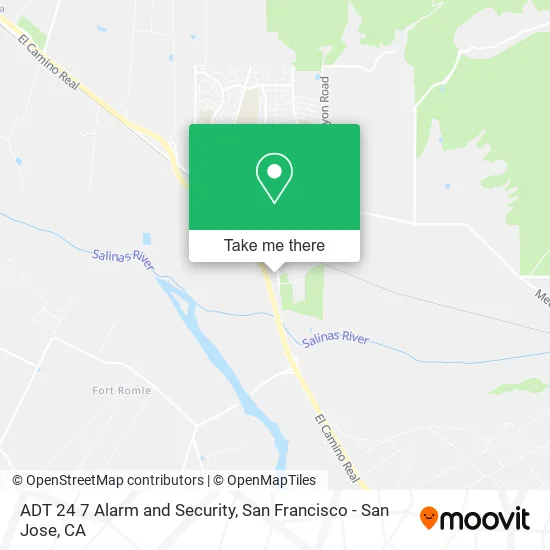 ADT 24 7 Alarm and Security map