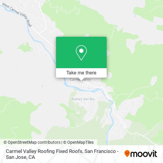 Carmel Valley Roofing Fixed Roofs map