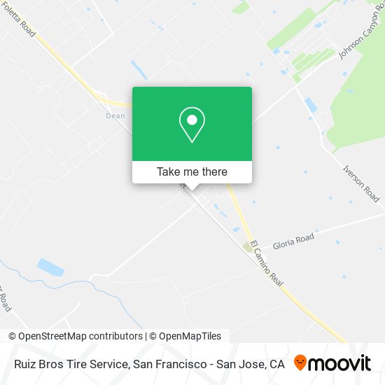 Mapa de Ruiz Bros Tire Service