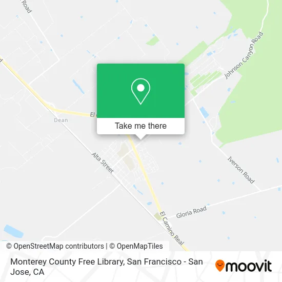 Monterey County Free Library map