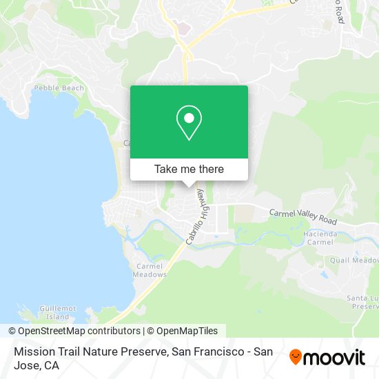 Mission Trail Nature Preserve map