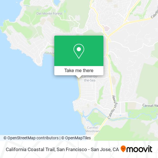 Mapa de California Coastal Trail