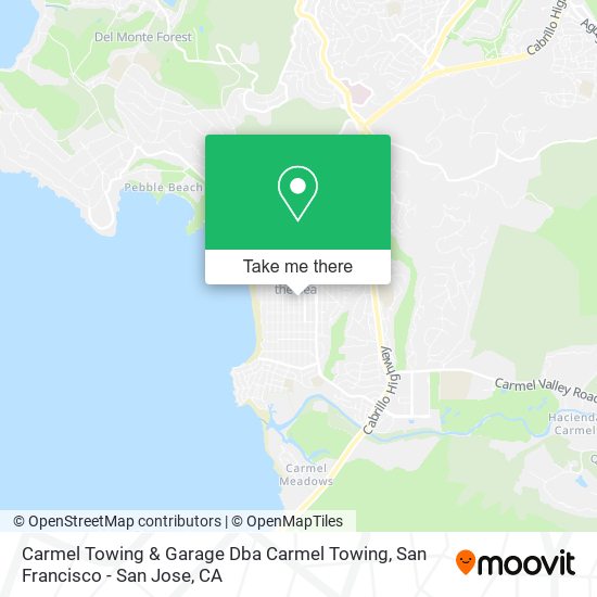 Mapa de Carmel Towing & Garage Dba Carmel Towing