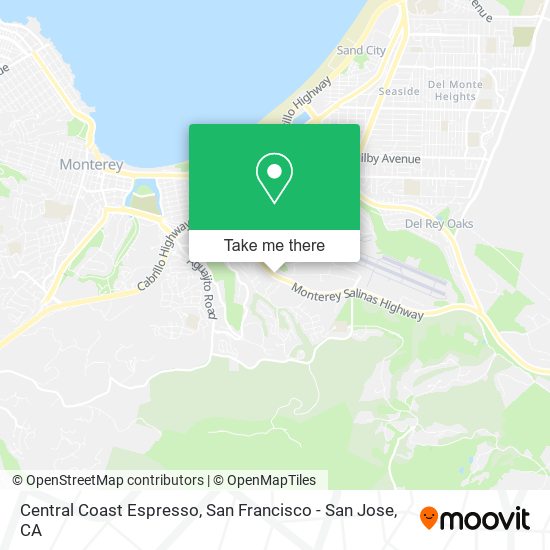 Central Coast Espresso map