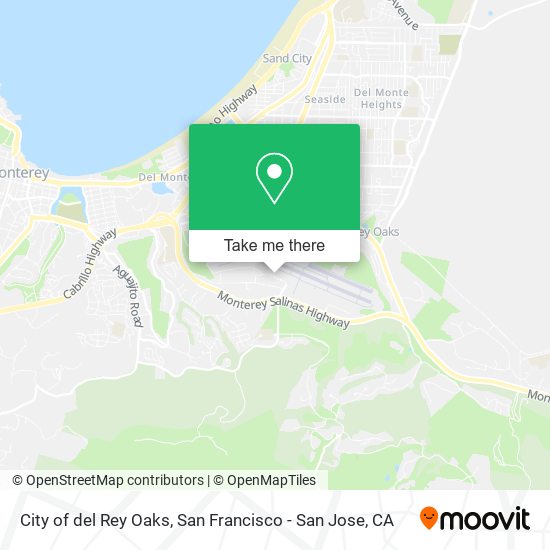 City of del Rey Oaks map