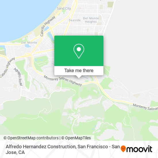 Mapa de Alfredo Hernandez Construction