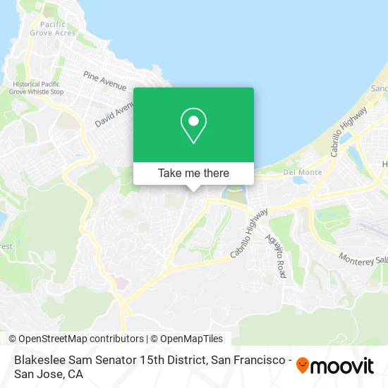 Mapa de Blakeslee Sam Senator 15th District