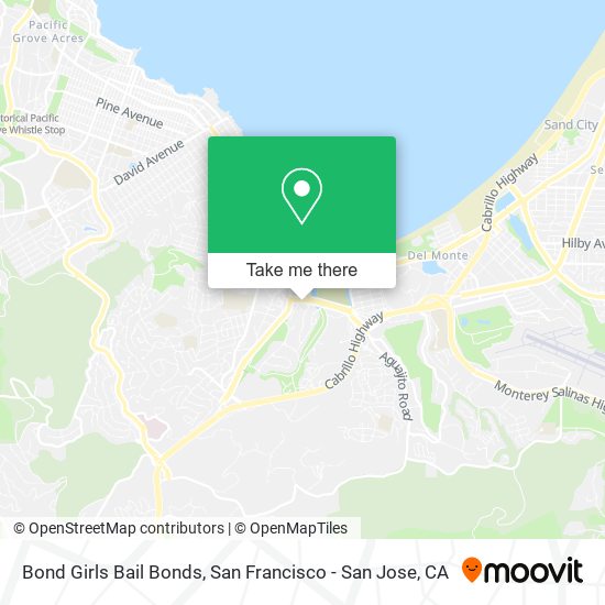 Bond Girls Bail Bonds map