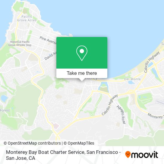 Monterey Bay Boat Charter Service map