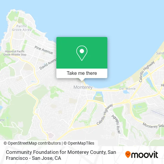 Community Foundation for Monterey County map
