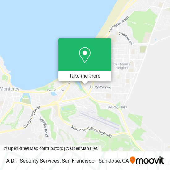 A D T Security Services map