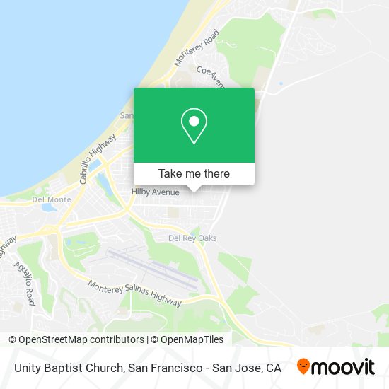 Mapa de Unity Baptist Church