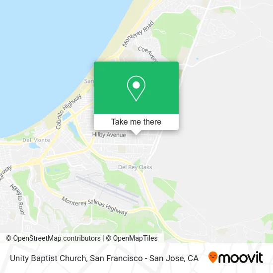 Unity Baptist Church map