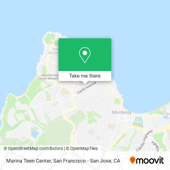 Marina Teen Center map