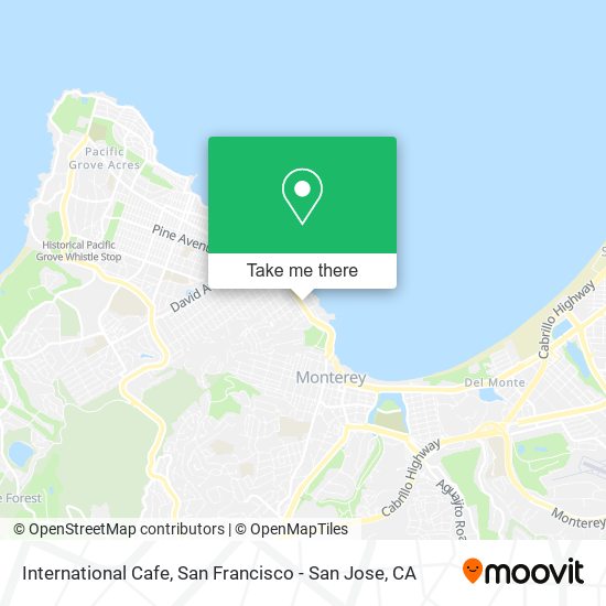 International Cafe map