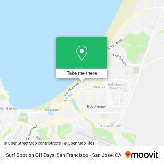 Mapa de Surf Spot on Off Days