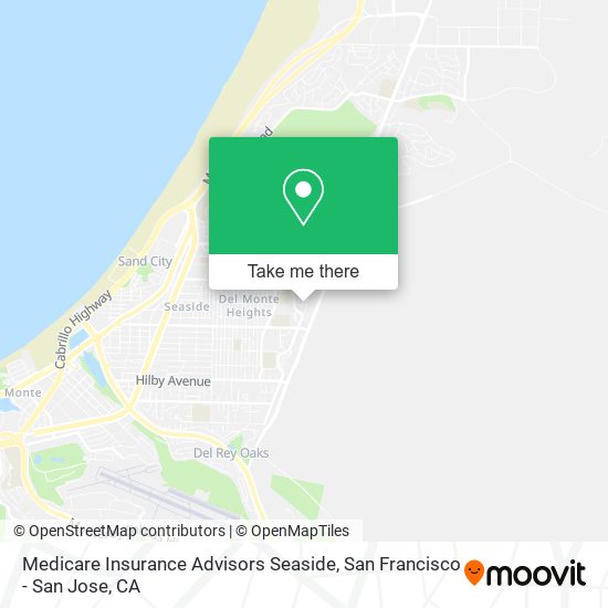 Medicare Insurance Advisors Seaside map