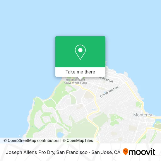 Joseph Allens Pro Dry map