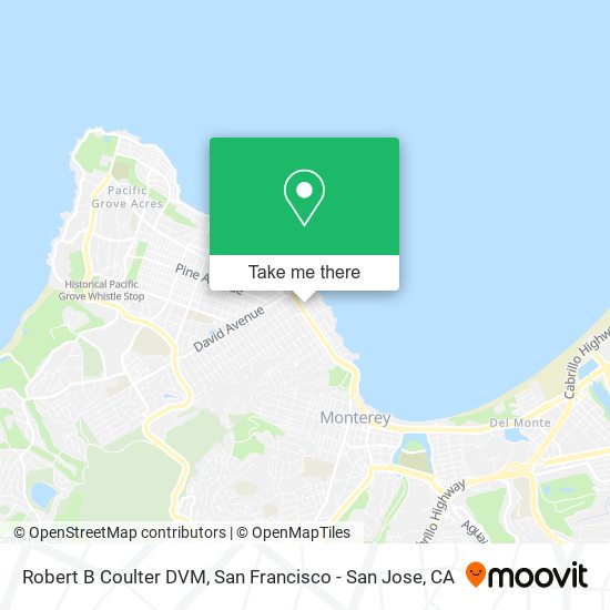 Robert B Coulter DVM map