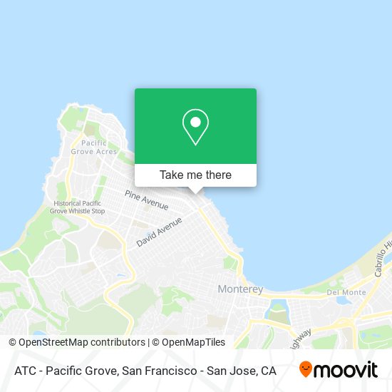 ATC - Pacific Grove map