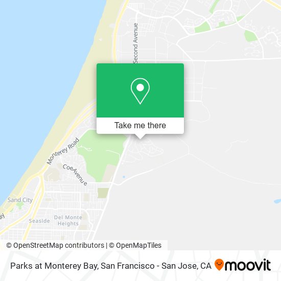 Parks at Monterey Bay map