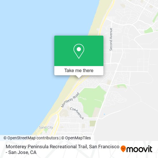 Monterey Peninsula Recreational Trail map