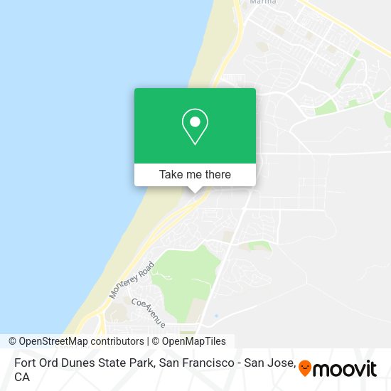 Mapa de Fort Ord Dunes State Park