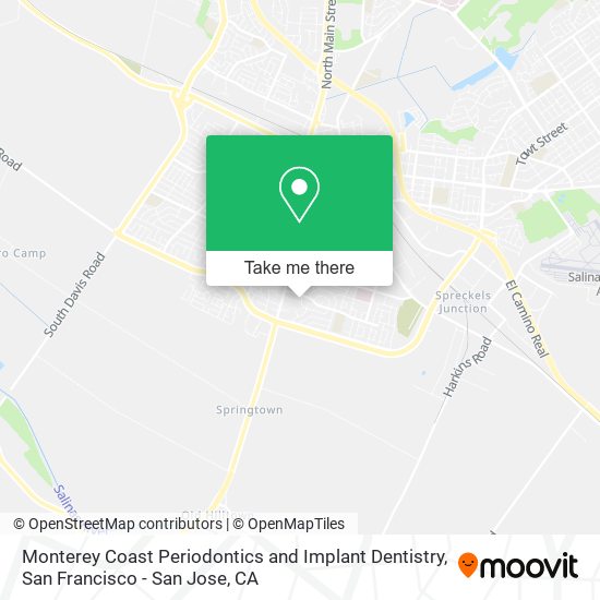 Monterey Coast Periodontics and Implant Dentistry map