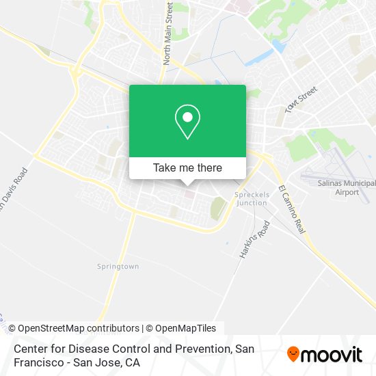 Center for Disease Control and Prevention map