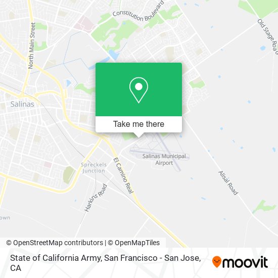 Mapa de State of California Army