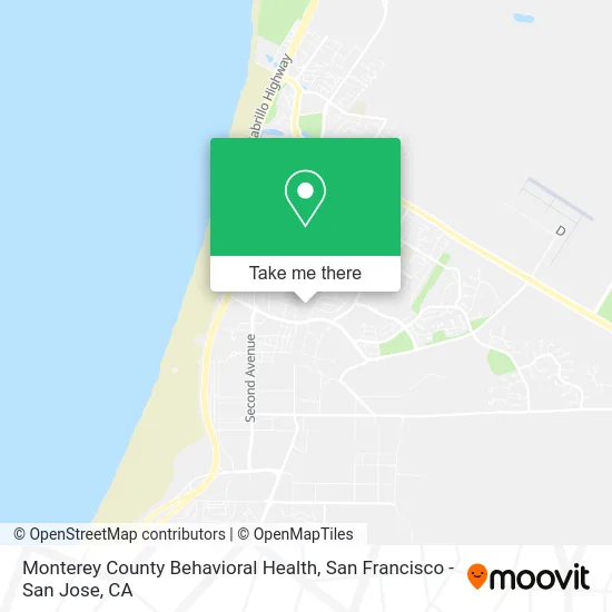 Monterey County Behavioral Health map