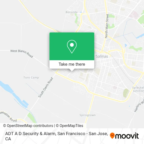 ADT A D Security & Alarm map