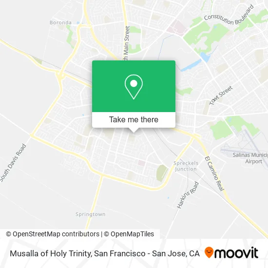 Mapa de Musalla of Holy Trinity