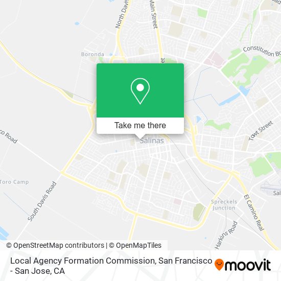 Local Agency Formation Commission map