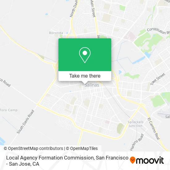 Mapa de Local Agency Formation Commission