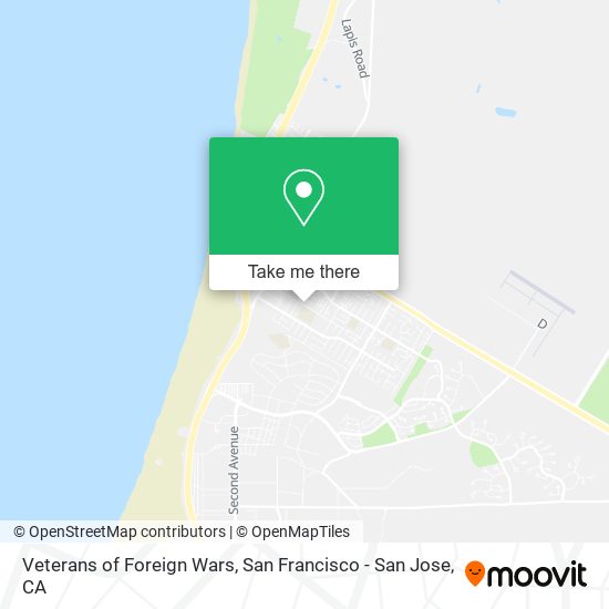 Veterans of Foreign Wars map