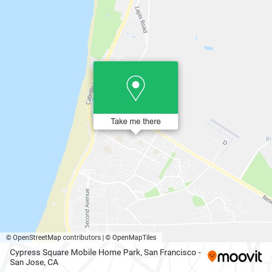 Cypress Square Mobile Home Park map