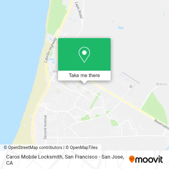 Caros Mobile Locksmith map