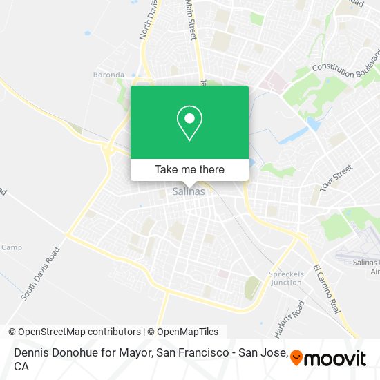 Mapa de Dennis Donohue for Mayor