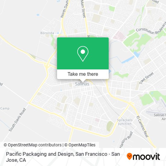Pacific Packaging and Design map